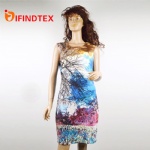 Ladies knitted dress, with scuba knitting fabric