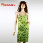 Ladies knitted dress, with jersey and beaded  embroider 