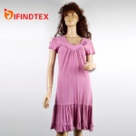 Ladies knitted dress, 100%cotton