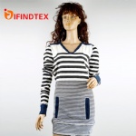 Ladies knitted dress, 100%linen