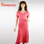 Ladies knitted dress, 95%viscose 5%elastane