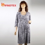 Ladies knitted dress, 48%polyester 48%viscose 4%spandex