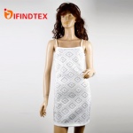 Ladies dress, with jersey and vivent, 96%polyester 4%elastane