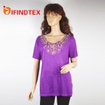Ladies T-shirt, with embroider
