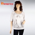 Ladies knitted top, 100%polyester