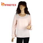Ladies chiffon top, with hot fix rhinestone