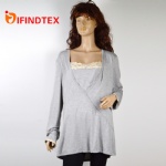 Ladies knitted top, 95%viscose 5%elastane