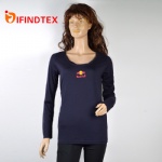 Ladies knitted top, 100% merino wool