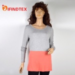 Ladies knitted top, 95%viscose 5%elastane