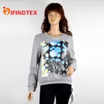 Ladies knitted pullover,100%cotton