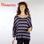 Ladies knitted top, 50%linen  50%viscose