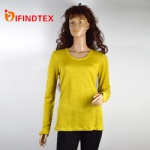 Ladies knitted top, 100%linen