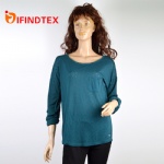 Ladies knitted top, with burnt-out fabric