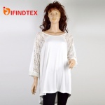 Ladies knitted top, 95%viscose 5%elastane