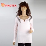 Ladies knitted top, 95%viscose 5%elastane
