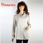 Ladies knitted top, 60%cotton 40%polyester