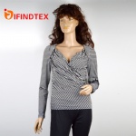 Ladies knitted pullover, 70%acrylic 17%nylon 13%polyester