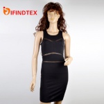 Ladies dress, 97%polyester 3%spandex