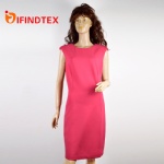 Ladies knitted dress, with roma fabric,69%viscose 26%polyamid 5%elastane
