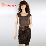 Ladies knitted dress, 50%linen 50%model