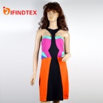 Ladies knitted dress, with roma fabric, cubierta: 75%polyester 22%viscose 3%elastane  forro: 100%polyester