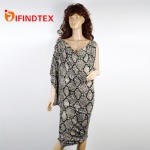Ladies knitted dress, 95%viscose 5%elastane