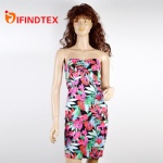 Ladies knitted dress, 92%polyester 8%elastane