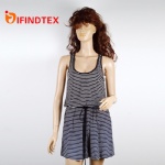 Ladies knitted dress, 95%viscose 5%elastane