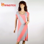 Ladies knitted dress, 95%viscose 5%elastane