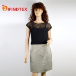 Ladies dress, 51%cotton 22%acrylic 16%linen 6%model 5%spandex