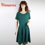Ladies knitted dress, 97%polyester 3%elastane