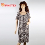 Ladies knitted dress, with roma fabric, 95%viscose 5%elastane