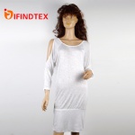 Ladies knitted dress, 95%polyester 5%elastane