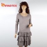 Ladies knitted dress, 100%cotton