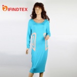 Ladies knitted dress, 95%polyester 5%elastane