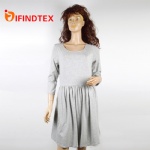 Ladies knitted dress, 95%cotton 5%elastane