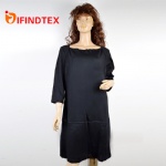 Ladies knitted dress, with roma fabric, 70%viscose 25%polyester 5%elastane