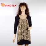 Ladies knitted dress, 97%viscose 3%elastane