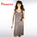 Ladies knitted dress, with lace