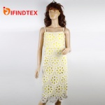 Ladies knitted dress, with chemical lace and interlock