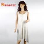 Ladies knitted dress, 100%linen