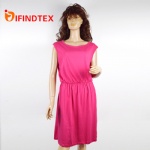 Ladies knitted dress, with jersey fabric  100%cotton
