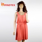 Ladies knitted dress, 95%viscose  5%spandex