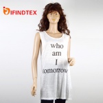 Ladies knitted vest, 100%linen