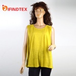 Ladies knitted vest, 100%linen