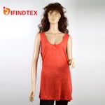 Ladies knitted vest,  100%linen