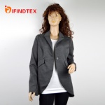 Ladies knitted blazer, with roma fabric