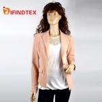 Ladies knitted blazer, with ottoman fabric