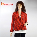 Ladies knitted blazer, with lace
