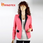 Ladies knitted blazer, with roma fabric